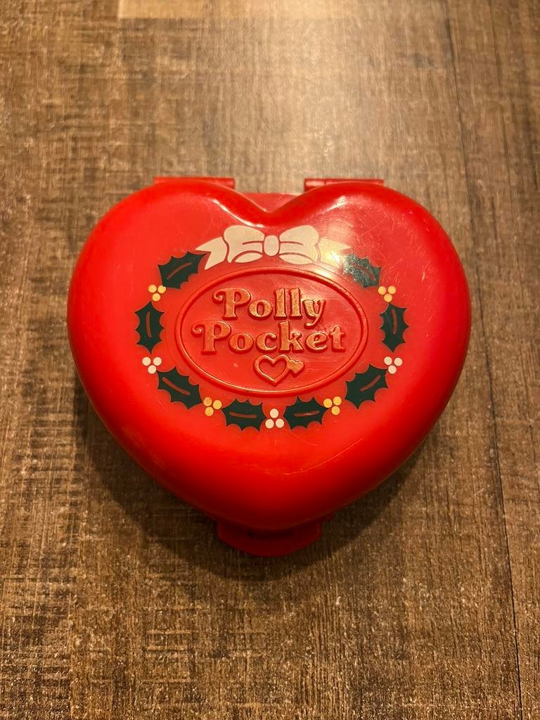 Polly pocket Christmas playset compact vintage 1989, Ophalen of Verzenden, Gebruikt