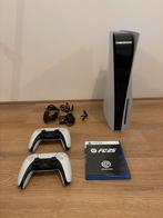 PlayStation 5 Disc Edition met 2 controllers en FC25, Ophalen of Verzenden, Zo goed als nieuw, Playstation 5