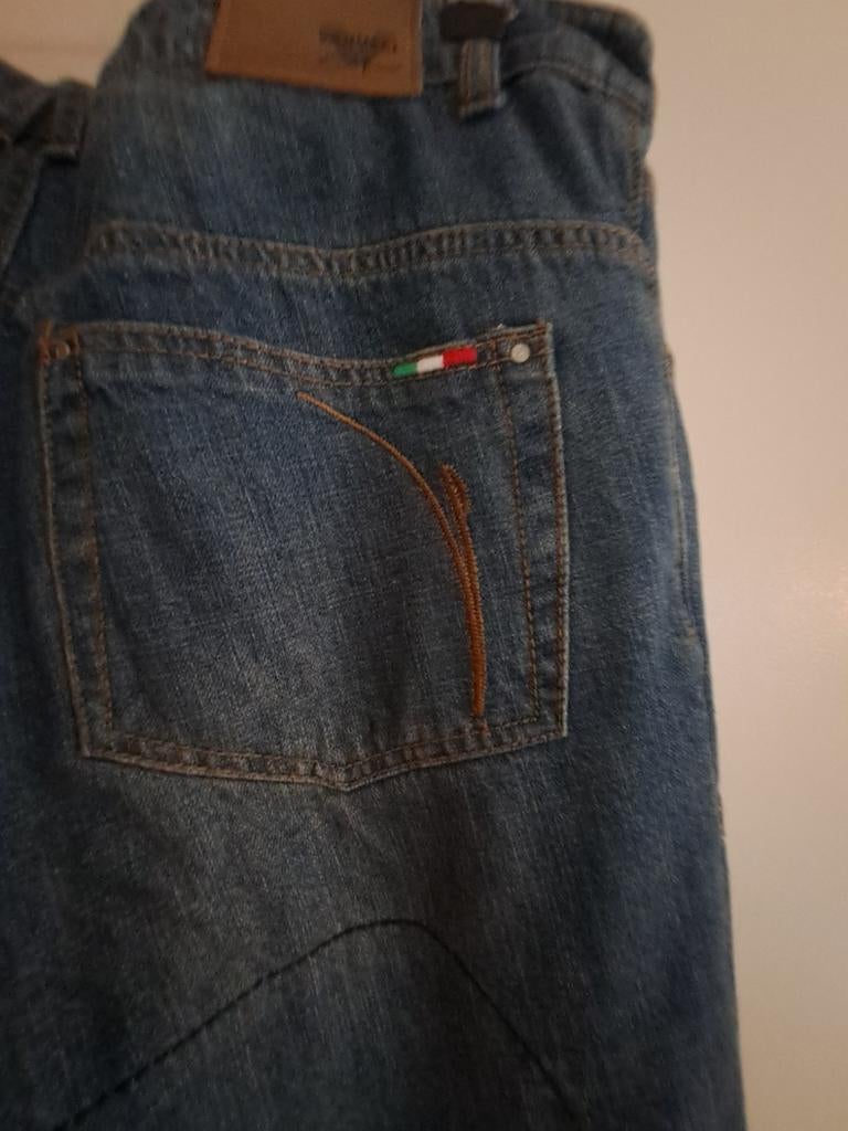 Complete motoroutfit: IXS textiel, spijkerbroek & bomberjack, Ophalen of Verzenden, Tweedehands, Heren, Broek | textiel