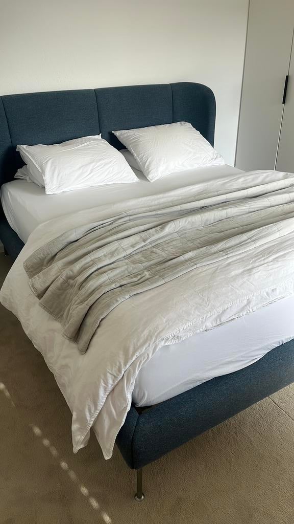 Ikea bed, Ophalen of Verzenden, Zo goed als nieuw, Tweepersoons, 160 cm