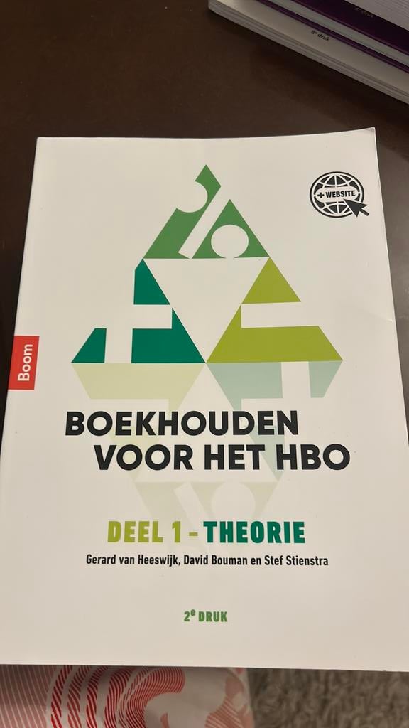 Boekhouden voor het hbo deel 1. Theorieboek, Gerard van Heeswijk, Ophalen of Verzenden, Zo goed als nieuw, Nederlands