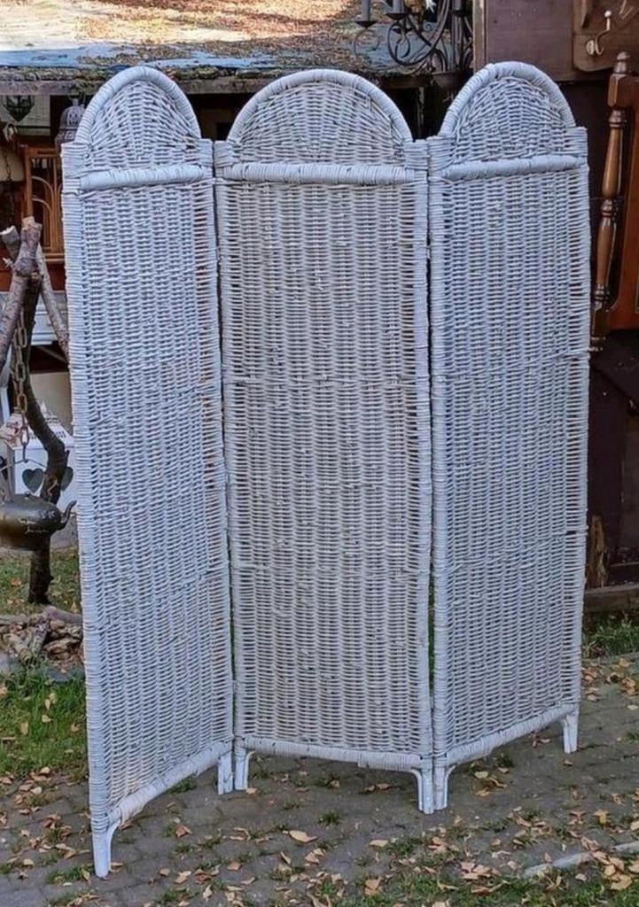 Vintage rotan kamerscherm in topstaat, Huis en Inrichting, Woonaccessoires | Kamerschermen, Ophalen of Verzenden, Zo goed als nieuw