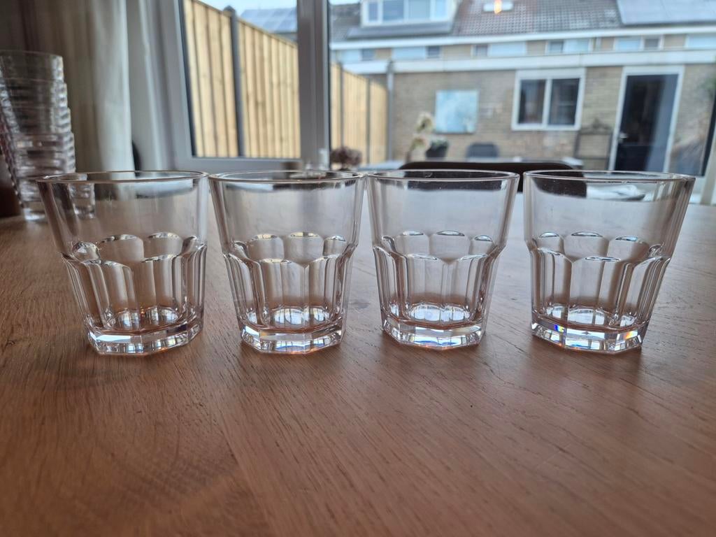 Plastic glazen campingservies, Caravans en Kamperen, Ophalen of Verzenden