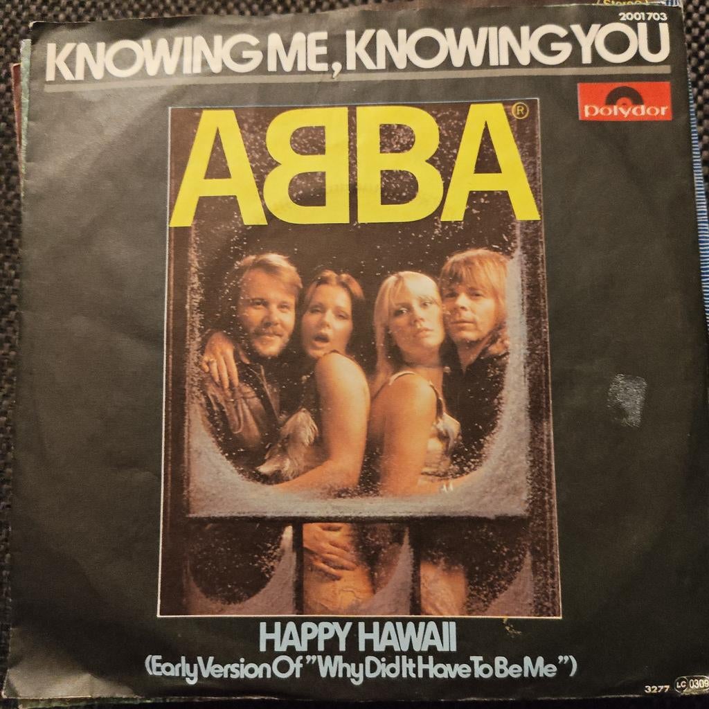 ABBA - Knowing Me, Knowing You / Happy Hawaii (Single), Ophalen of Verzenden, 7 inch