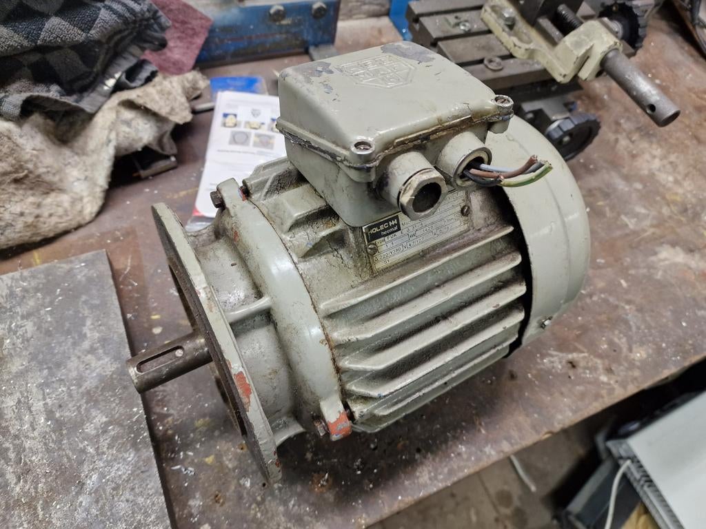 Gereviseerde elektromotor krachtstroom, Doe-het-zelf en Verbouw, Motoren, Ophalen, Gebruikt, Elektromotor