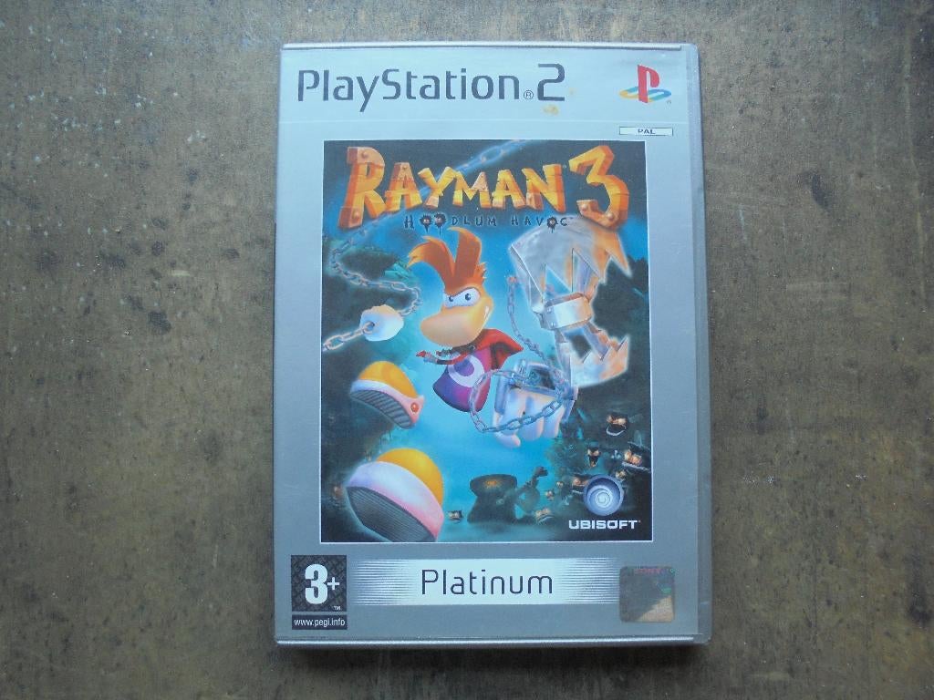 Rayman 3 Hoodlum Havoc voor PS2 (zie foto's), Spelcomputers en Games, Games | Sony PlayStation 2, Avontuur en Actie, Gebruikt