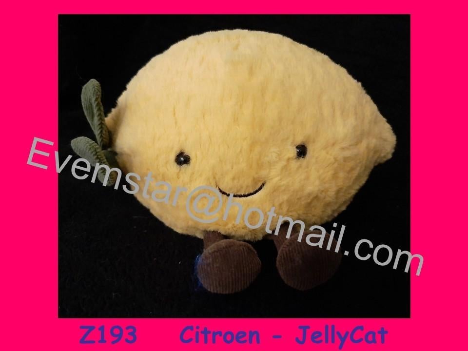 Z193 Jellycat Amuseable Knuffel Citroen Small 18 cm, Kinderen en Baby's, Speelgoed | Knuffels en Pluche, Zo goed als nieuw, Overige typen