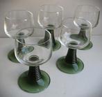 Moezelglas~Moezelglazen~Groene Voet~Moezelwijn glazen, Ophalen of Verzenden, Zo goed als nieuw, Overige typen