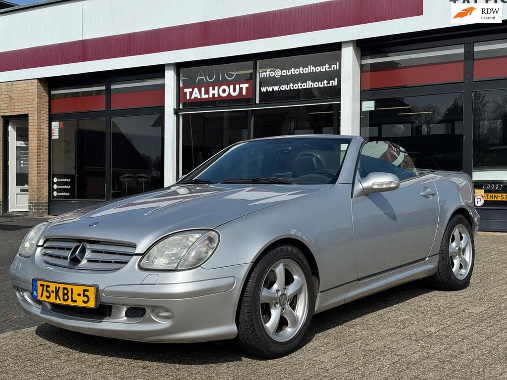 Mercedes-Benz SLK-klasse 320 SLK320 | CABRIO, LEER, 87DKM, 6, Auto's, Mercedes-Benz, Gebruikt, Zwart, Cabriolet, Bedrijf