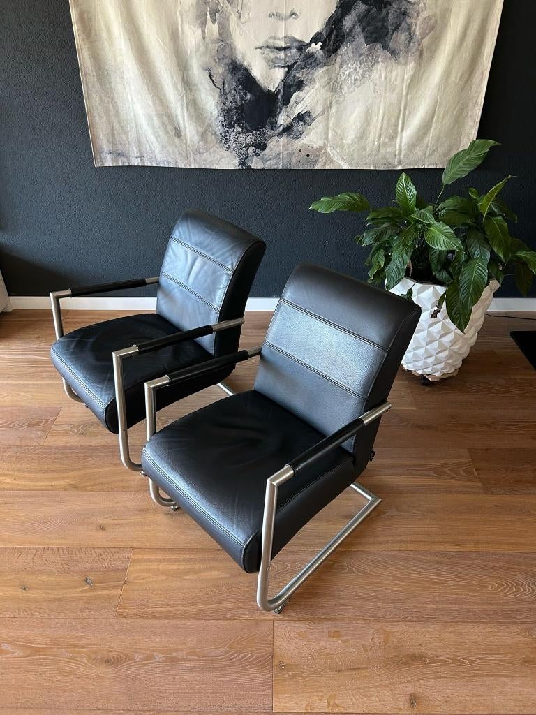 Leren fauteuil, Ophalen, Gebruikt, Minder dan 75 cm, 50 tot 75 cm