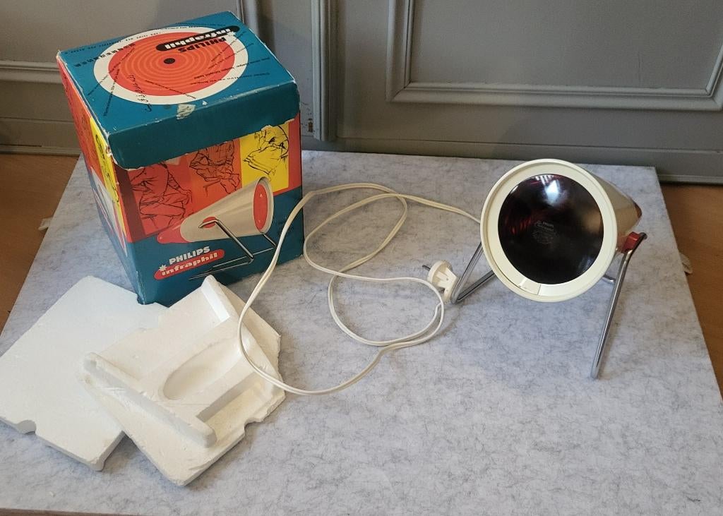 Philips hitte lamp jaren 60 type kl 7500, Verzamelen, Ophalen of Verzenden, Gebruikt