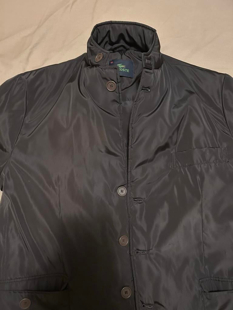 Lacoste gewatteerde jas - donker bruin - Maat L, Kleding | Heren, Jassen | Winter, Ophalen of Verzenden, Zo goed als nieuw, Maat 52/54 (L)