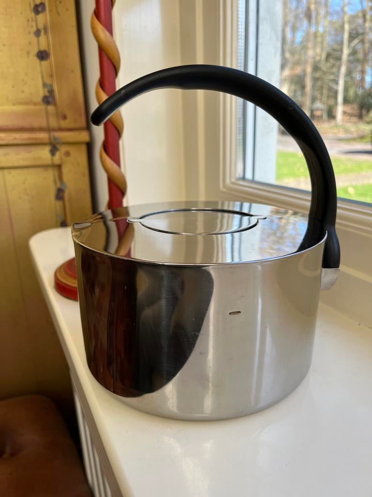 Dansk Design RVS waterkoker jaren 80, Ophalen of Verzenden, Zo goed als nieuw, Rvs, Overige typen