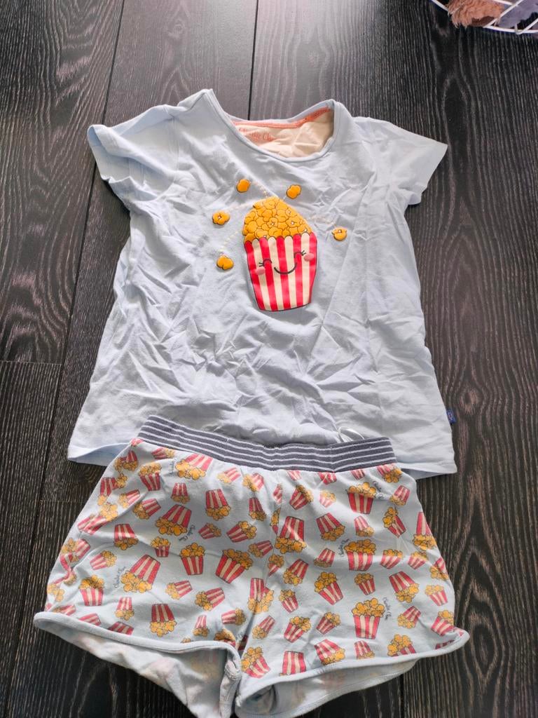 Shortama Popcorn Charlie Choe 134/140, Kinderen en Baby's, Kinderkleding | Maat 134, Nacht- of Onderkleding, Gebruikt, Meisje