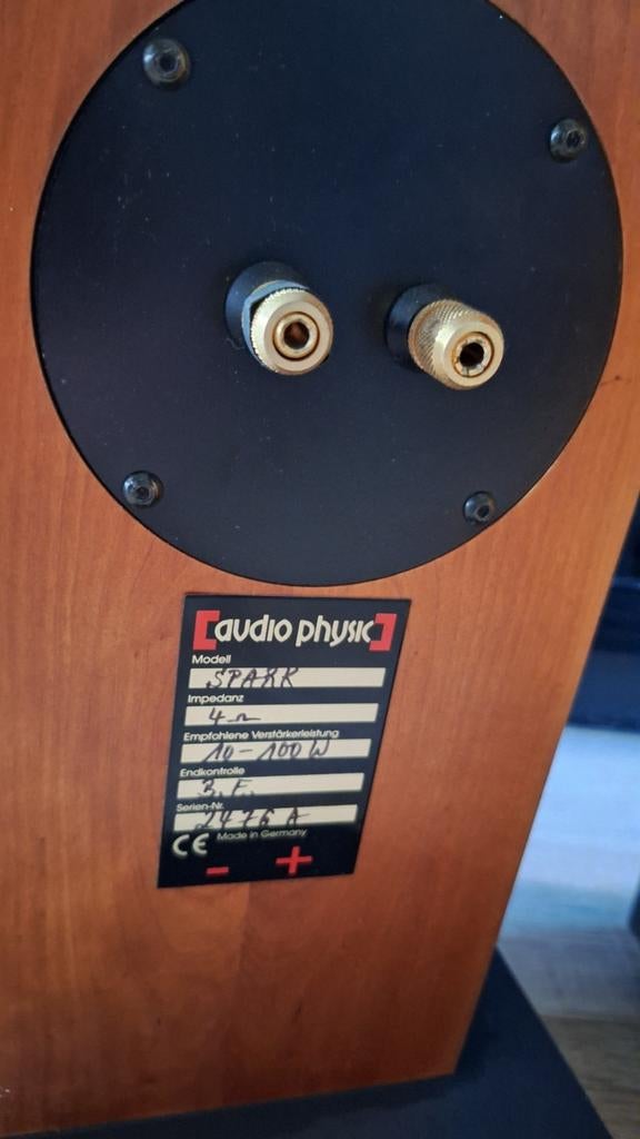 Audio Physic spark, Ophalen of Verzenden, 120 watt of meer, Front, Rear of Stereo speakers, Overige merken