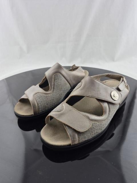 Dames schoenen Solidus taupe kleur klittenband maat 8H, Schoenen met lage hakken, Overige kleuren, Solidus, Ophalen of Verzenden