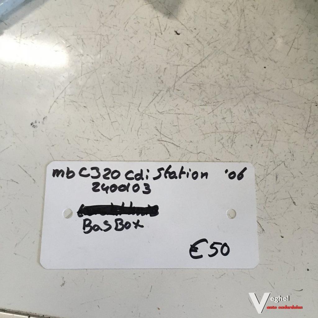 Mercedes C 320cdi station 2006 Wagennr 2400103  Bass Box A 2, Ophalen of Verzenden, -, -, -