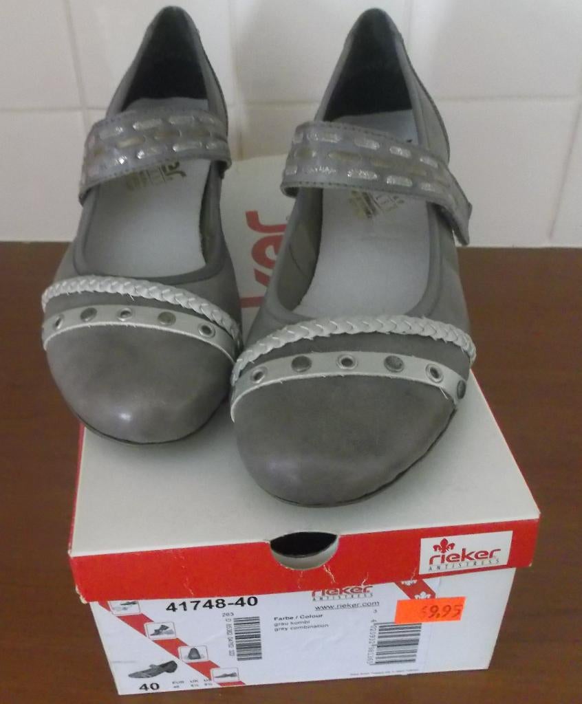 Rieker pumps, maat 40, Kleding | Dames, Schoenen, Pumps, Ophalen of Verzenden, Zo goed als nieuw, Grijs