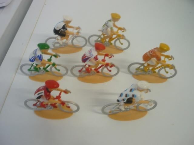 wielrennen 7 stuks Miniatuur wielrenners, Ophalen of Verzenden, Nieuw, Overige typen