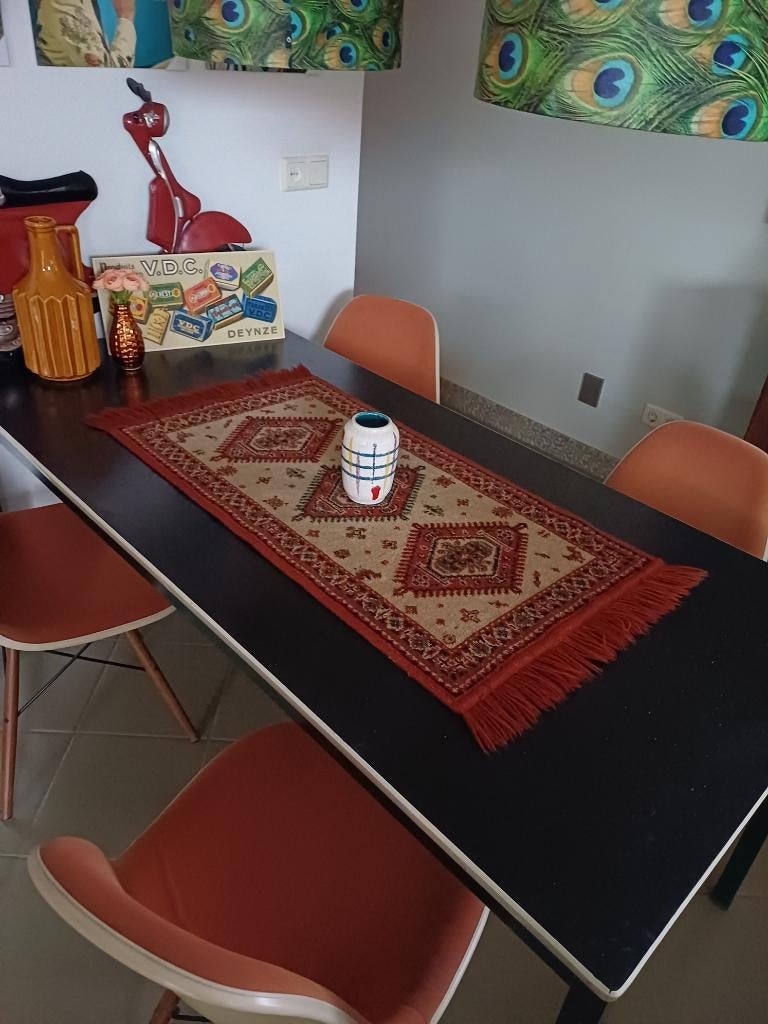 Vloerkleed Tafelkleed vintage Perzisch kleed 100 x 48 cm., Huis en Inrichting, Stoffering | Tapijten en Kleden, Minder dan 50 cm
