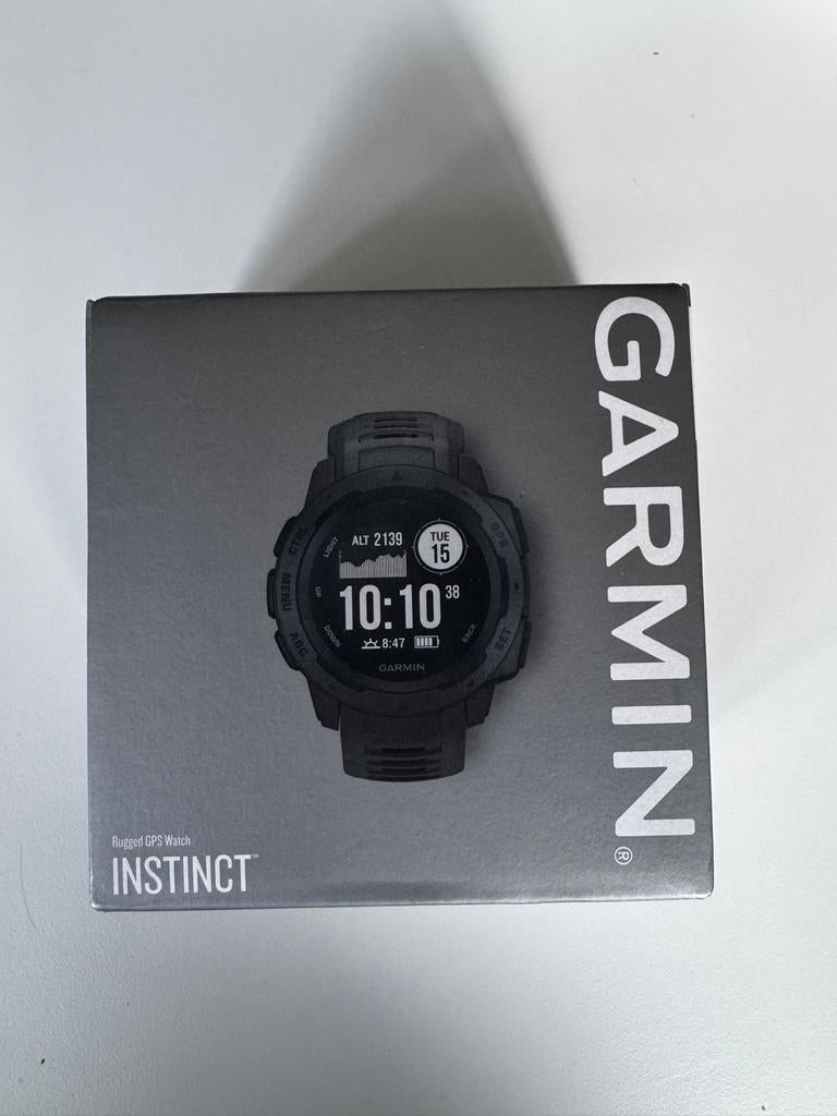 Garmin Instinct Rugged GPS Horloge - Zo goed als nieuw, Zwart, Ophalen of Verzenden, Zo goed als nieuw, Waterdicht
