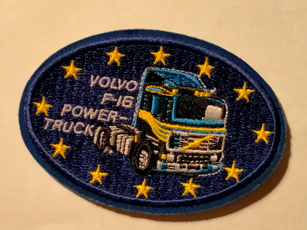 Volvo F-16 Power-truck vrachtwagen vrachtauto patch embleem, Ophalen of Verzenden, Nieuw, Auto's