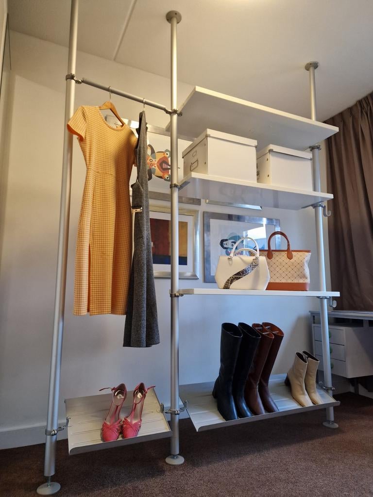 Inloopkast elvarli stolmen opbergsysteem garderobe kast, 200 cm of meer, Met plank(en), 150 tot 200 cm, Ophalen of Verzenden