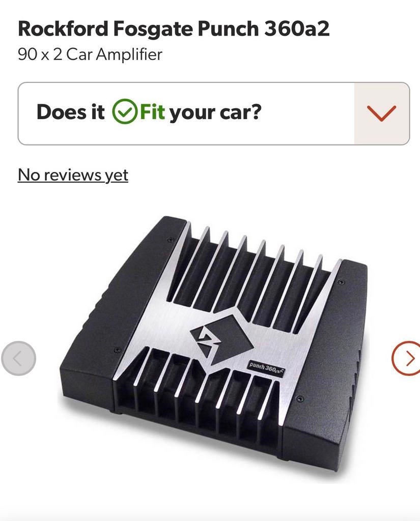 ROCKFORD FOSGATE VERSTERKER PUNCH 360 A2, Ophalen of Verzenden, Zo goed als nieuw