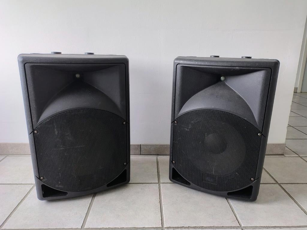 Set DAP audio PS-115 PA speakers, Ophalen, Gebruikt, 500 tot 1000 watt, P.A.