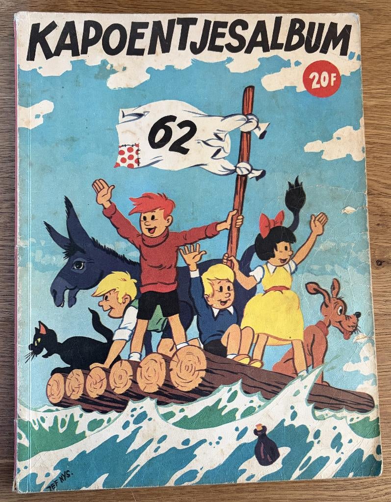 Kapoentjes Album 62 - 1e druk (1964) Strip, Boeken, Stripboeken, Eén stripboek, Ophalen of Verzenden, Gelezen