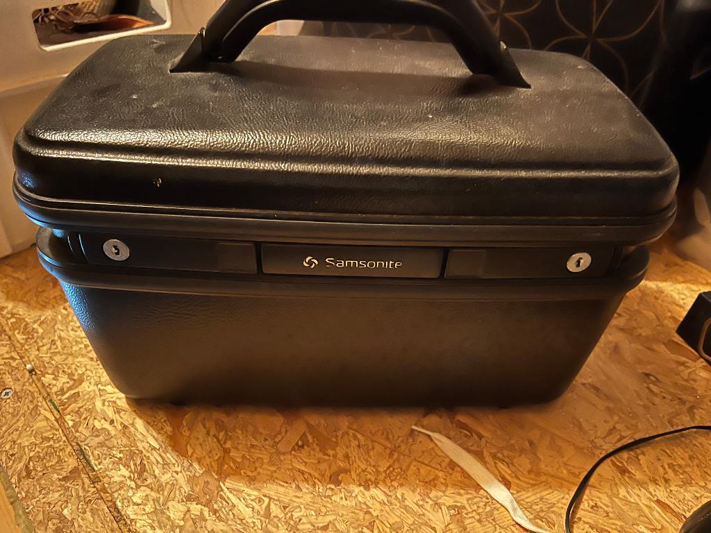 Beautycase samsonite, Gebruikt, Zwart, Met slot, Ophalen of Verzenden
