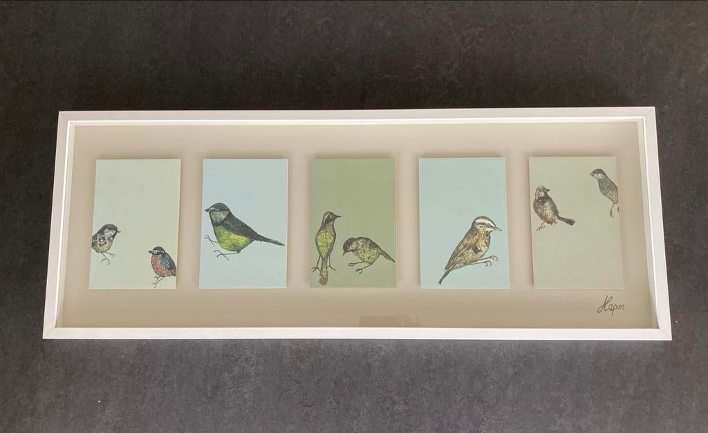 IKEA Olunda schilderij met 5 illustraties van Kapon, Ophalen, Gebruikt, Oorspronkelijke maker, Print