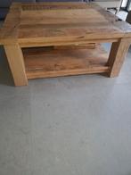 Te Koop: Oud eiken salontafel, Gebruikt, 50 tot 75 cm, Ophalen of Verzenden, 100 tot 150 cm
