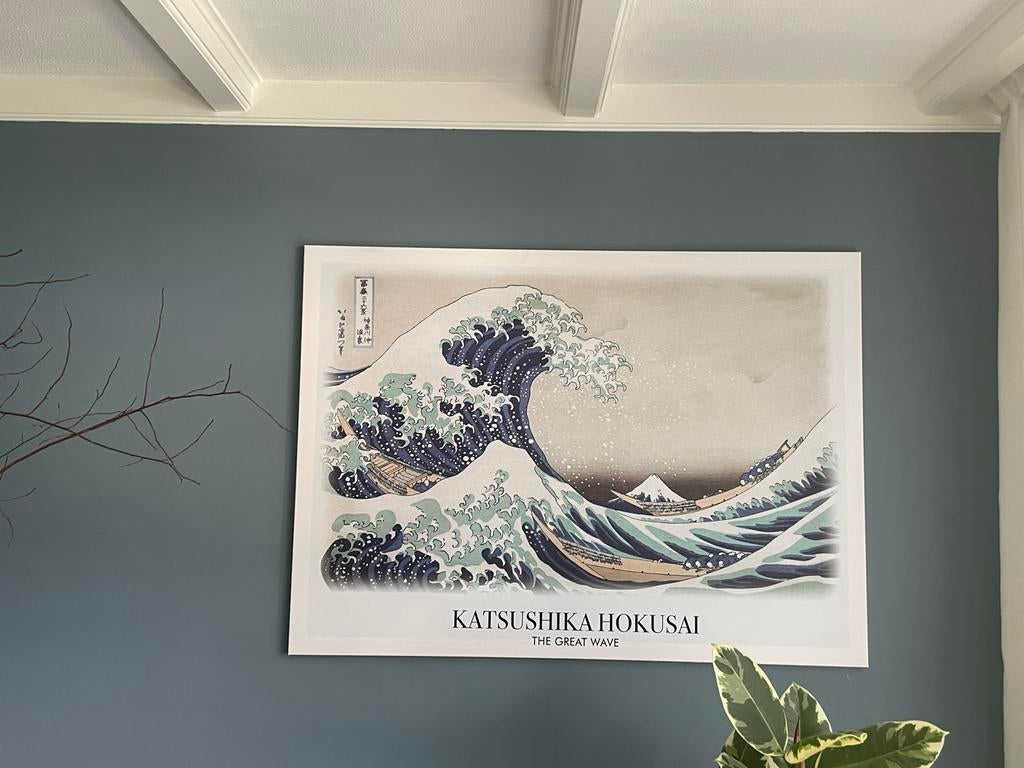 Schilderij op canvas: The Great Wave van Hokusai, Ophalen of Verzenden