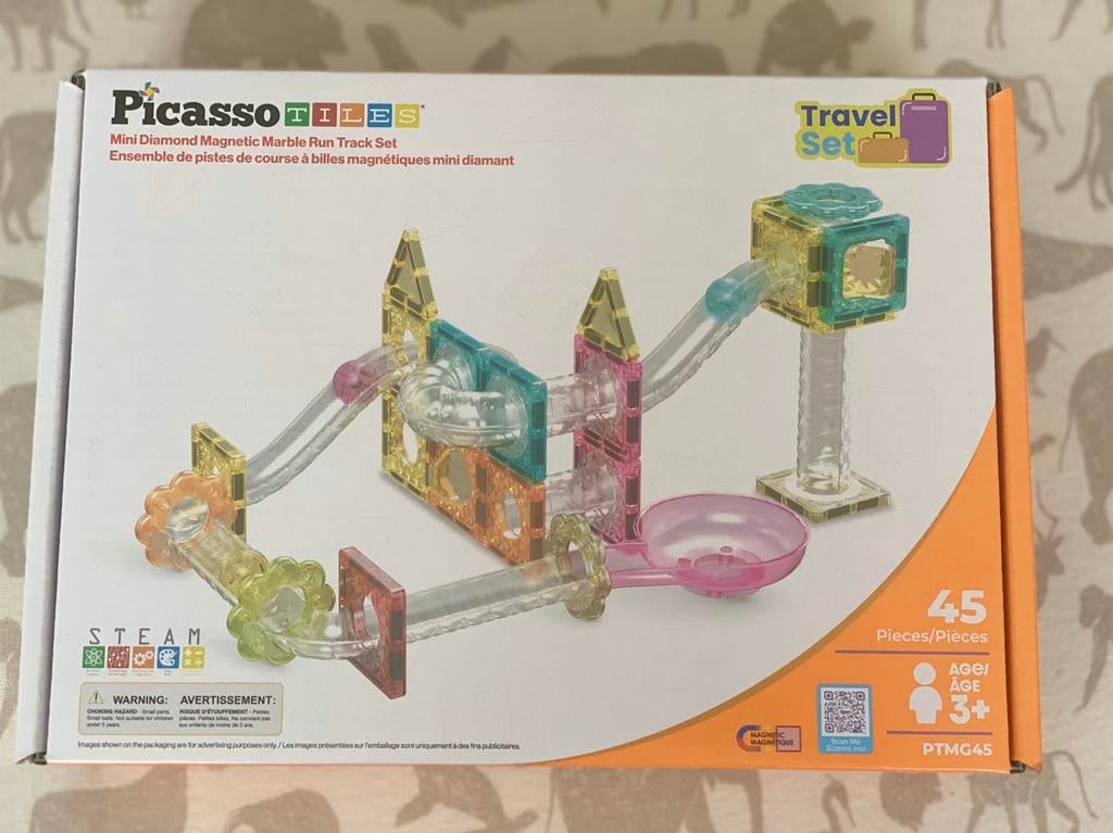 Magnetishe tiles knikkerbaan travelset, Ophalen of Verzenden, Nieuw