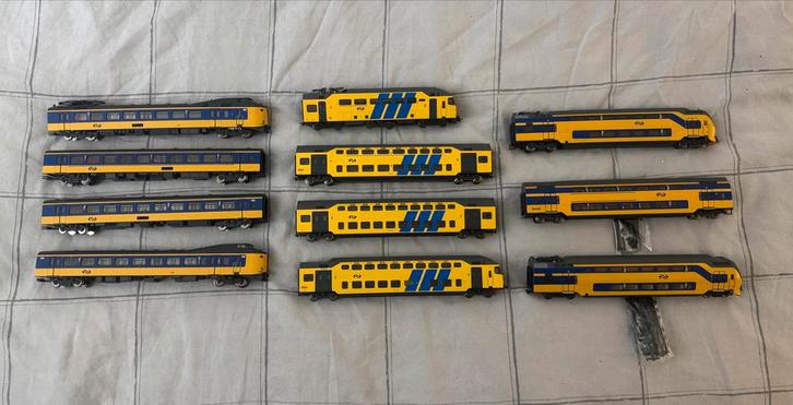 Collectie NS Intercity treinen, Hobby en Vrije tijd, Modeltreinen | H0, Zo goed als nieuw, Treinset, Gelijkstroom of Wisselstroom