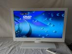 Stijlvolle Witte Salora 26" LED TV met Ingebouwde DVD-speler, Ophalen, Zo goed als nieuw, 50 Hz, Overige merken
