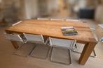 Massief houten tafel, Huis en Inrichting, Gebruikt, Modern landelijk, 200 cm of meer, Vijf personen of meer