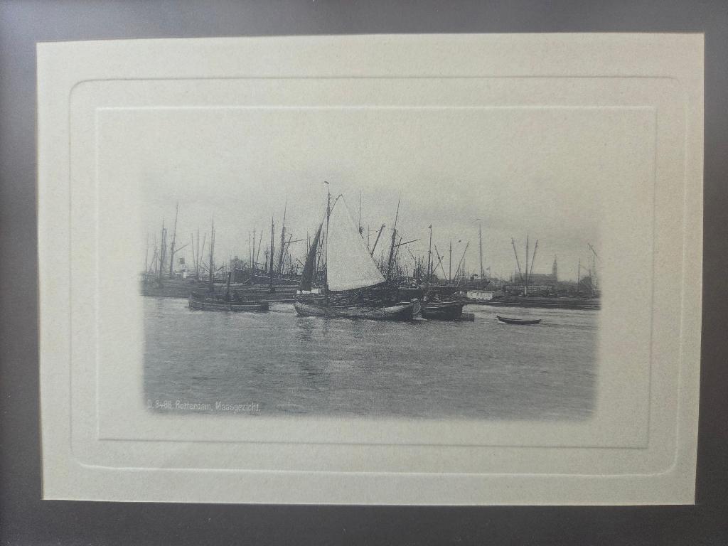 Ets van Rotterdam, Maasgezicht, Antiek en Kunst, Kunst | Etsen en Gravures, Ophalen of Verzenden