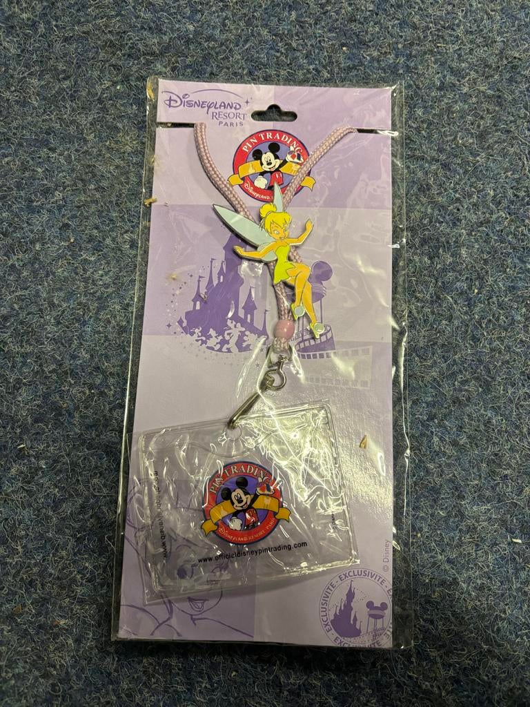 Tinkerbell lanyard Disneyland Paris, Ophalen of Verzenden, Peter Pan of Pinokkio, Nieuw, Overige typen