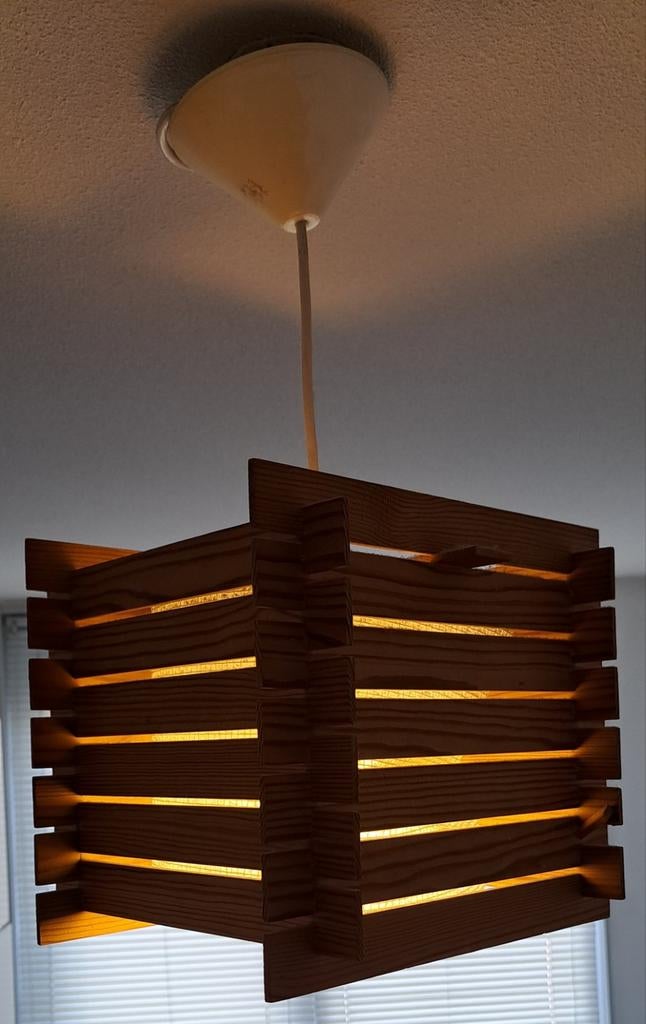 Houten hanglamp, Ophalen, Minder dan 50 cm