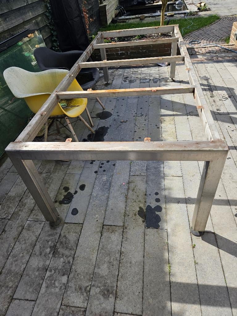 RVS tafel onderstel, Ophalen, Tafelpoot, Gebruikt, 100 tot 150 cm