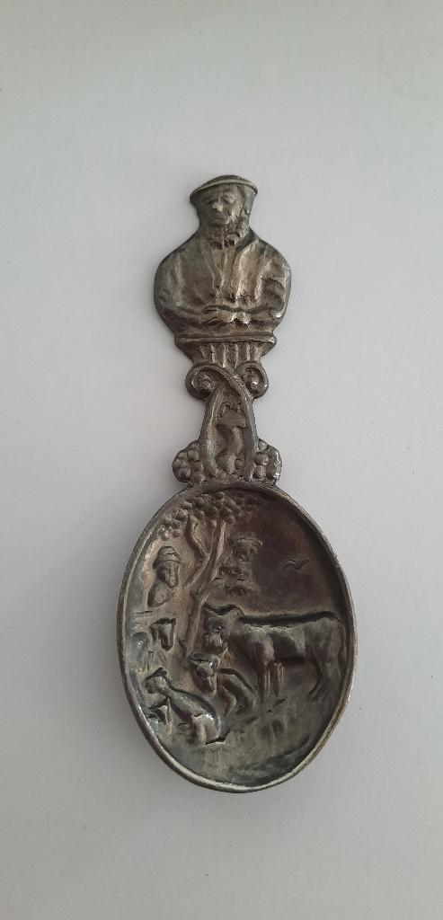 NIEUW TINNEN LEPELTJE SUIKERLEPEL  OUD-HOLLANDSE TINGIETERIJ, Ophalen of Verzenden