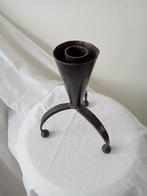 Vintage brutalist kandelaar van smeedijzer, Antiek en Kunst, Ophalen of Verzenden, Overige materialen