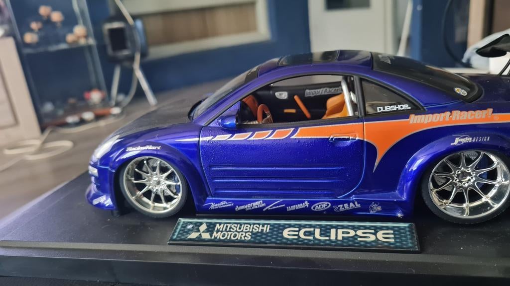 Mitsubishi Eclipse modelauto 1:18, Hobby en Vrije tijd, Modelauto's | 1:18, Ophalen of Verzenden