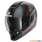 Shark Evojet Vyda Mat Systeemhelm, Zwart-Antraciet-Rood, Ophalen of Verzenden, Nieuw met kaartje