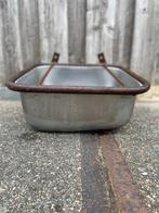 4 stuks RVS (paarden) VOERBAKKEN, Dieren en Toebehoren, Ophalen, Gebruikt, Overige soorten