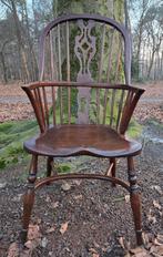 Set van 4 Windsor armstoelen | massief hout, Ophalen, Gebruikt, Bruin, Landelijk