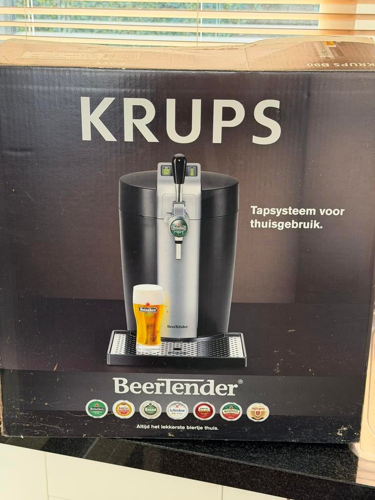 Krups Beertender thuistapsysteem, Witgoed en Apparatuur, Thuistaps, Ophalen, Zo goed als nieuw, Krups