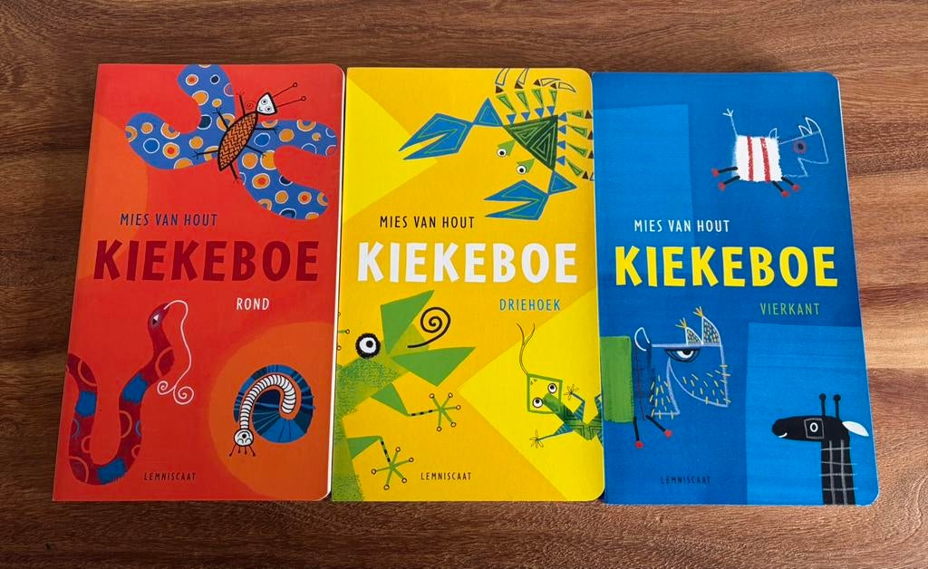 Kiekeboe pakket Vierkant, Rond en Driehoek | Mies van Hout, Boeken, Mies van Hout, Ophalen of Verzenden, Zo goed als nieuw, Uitklap-, Voel- of Ontdekboek